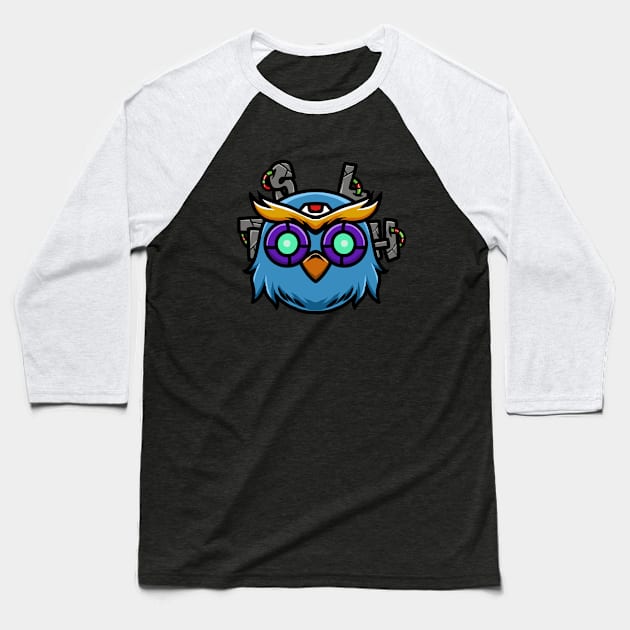 Robotic owl Baseball T-Shirt by TSLH_Artlab